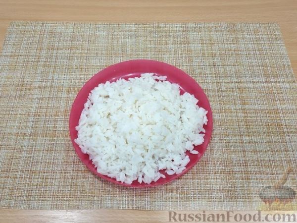 Рисовые оладьи с ветчиной и сыром