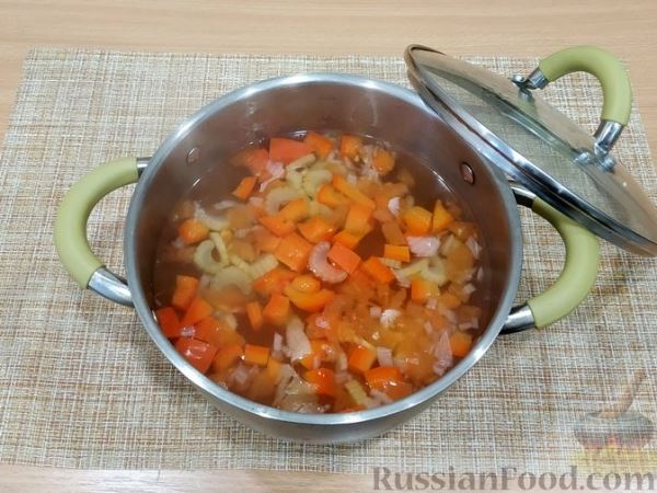 Рыбный суп из минтая с овощами