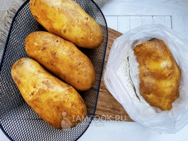 Печеный картофель «Крошка-Картошка» с двумя видами начинок - рыбной и грибной